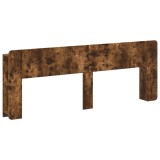 vidaXL Tablă de pat cu sertar Stejar fumuriu Lemn prelucrat 8001233