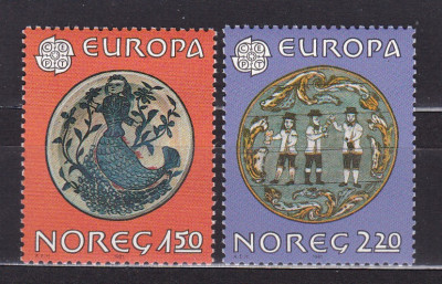 NORVEGIA 1981 EUROPA CEPT SERIE MNH foto