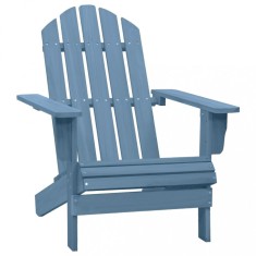 vidaXL Scaun de gradina Adirondack, albastru, lemn masiv de brad foto