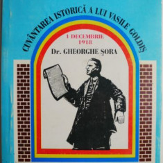 Cuvantarea istorica a lui Vasile Goldis la Alba Iulia din 1 decembrie 1918 – Gheorghe Sora