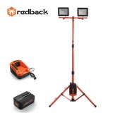 Redback Pachet ED40+EP60+EC50 Stand proiectoare LED,2x20W,acumulator 40V/6Ah,incarcator 40V/5A