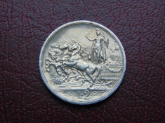 Moneda argint 2 Lire 1916 foto
