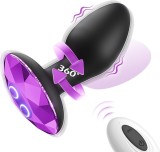 Vibrator Rotating Vibe Purple Gem Base Negru