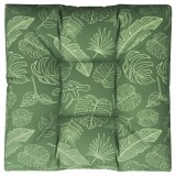 Cumpara ieftin Perna de paleti, 70x40x12 cm, textil, model frunze