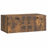 vidaXL Oglindă TV montată pe perete Stejar fumuriu 78,5 x 41 x 30 cm 899200