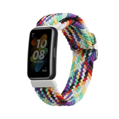 Curea pentru Huawei Band 7, Kwmobile, Multicolor, Nylon, 59428.32 foto