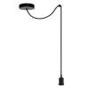 Cablu Pendul Tavan, Dulie Neagră, Lungime 1.5m, Culoare Negru, Oem
