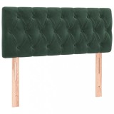 Cumpara ieftin Tablie de pat, verde inchis, 100x7x78/88 cm, catifea