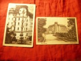 2 Ilustrate Govora : 1938 Hotel Palace (perforata) si 1969 Sanatoriul stampila