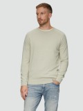 Cumpara ieftin Pulover tricotat barbati cu maneci raglan din bumbac, Crem, 3XL