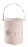 Cumpara ieftin Suport lumanare metal roz Summer 12x14 cm
