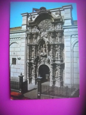 HOPCT 7079 BISERICA SF AUGUSTIN-LIMA -PERU STAMPILOGRAFIE-AMERICA DE SUD -CIRCULATA foto