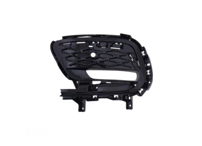 Grila bara fata CHRYSLER PACIFICA, 04.2020-, partea dreapta, cu gauri senzori parcare; vopsit; negru; cu 1 gaura lampa ceata,