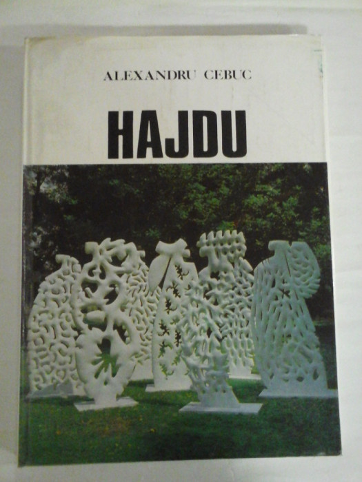 HAJDU (prezentare in limba romana si engleza) Catalog - Alexandru CEBUC - Muzeul de Arta al R.S.R, 1984