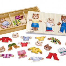 Melissa and Doug - Set de joaca - Imbraca familia de ursuleti