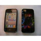 HUSA SILICON IPHONE 4 / 4S NEGRU ART 7