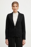 Morgan sacou VELO culoarea negru, un singur rand de nasturi, neted, VELO