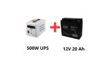 Volt Polska Alimentare Neintreruptibila UPS 500W cu Acumulator AGM 12V 20Ah pentru Pompe Circulatie Incalzire