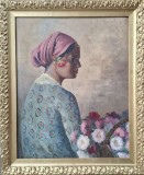 Elena M&uuml;ller-Stăncescu-&quot;Florăreasă&quot;, tablou de mari dimensiuni