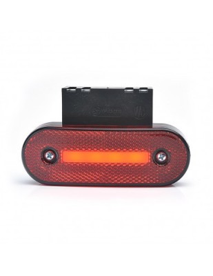 Lampa gabarit Led W174, 12V-24V, pozitie WAS Rosu foto