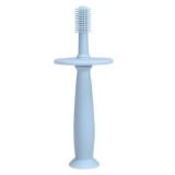Periuta de Dinti din Silicon pentru Bebelusi, fara BPA, 360 Grade, Bariera Anti-Inghitire, Maner Ergonomic, 12.5 x 15 cm