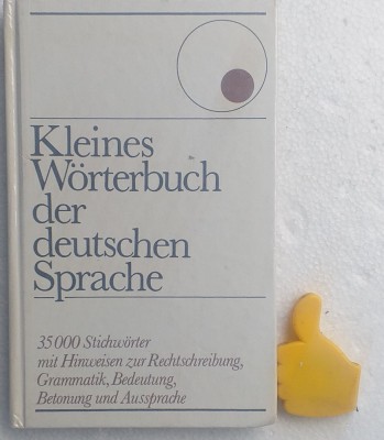 Kleines W&amp;ouml;rterbuch der Deutschen Sprache 35000 Stichworter foto