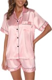 Cumpara ieftin Set pijamale scurte pentru femei GAESHOW, roz, XL - OUTLET
