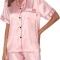 Set pijamale scurte pentru femei GAESHOW, roz, XL - OUTLET