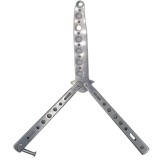 Cutit fluture Butterfly, Balisong 22.50 cm, gri, fara tais, de antrenament, model simplu