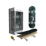Fingerboard Skateboard Premium Innovium&trade;, Model &ldquo;Wrestling&rdquo;, Mini Skateboard Din Lemn, Trucuri Profesionale, 5.5 &times; 12 &times; 4.5 CM