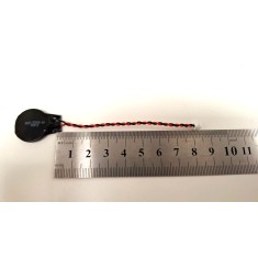 Baterie bios Laptop, CR2032, 1ST85, 3V, 220mAh, CDA 65, 8.5cm, rosu si negru, conector Molex 51021, 1,25 mm, 2 pini