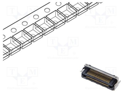 Conector PCB-PCB hermafrodit PIN 40 0,5mm LSHM aurit SMT SAMTEC foto