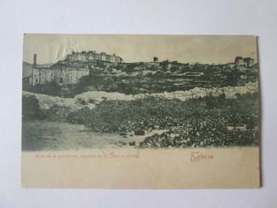 Turcia-Efes,carte postala circulata 1906 foto