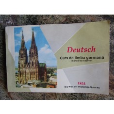 DEUTSCH - CURS DE LIMBA GERMANA ( MANUAL CU CASETE ) , 1993 , LIPSA CASETE