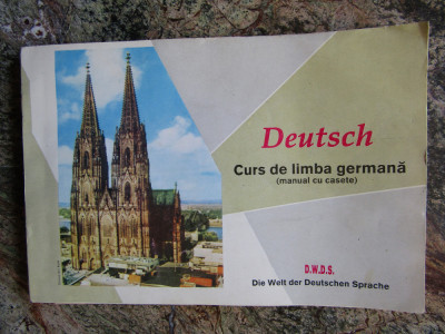 DEUTSCH - CURS DE LIMBA GERMANA ( MANUAL CU CASETE ) , 1993 , LIPSA CASETE foto