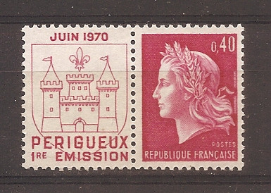 Franta 1969 - Marianne (Cheffer), cu vinieta, MNH foto