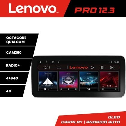 Navigatie Mercedes Clasa R K-215 Lenovo PRO 4+64 12.3 inch qled android 4G DSP gps internet 8Core CarStore Technology