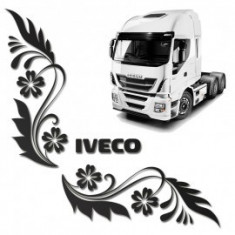 Set 2 x Sticker geamuri laterale Iveco, TIR079 foto