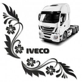 Set 2 x Sticker geamuri laterale Iveco, TIR079