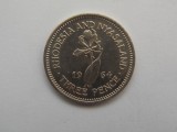 3 PENCE 1964 RHODESIA AND NYASALAND-XF
