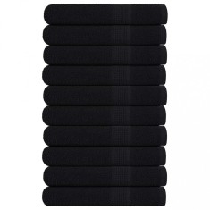 vidaXL Prosoape pentru sauna 10 buc Negru 360 g/m? 100% bumbac foto