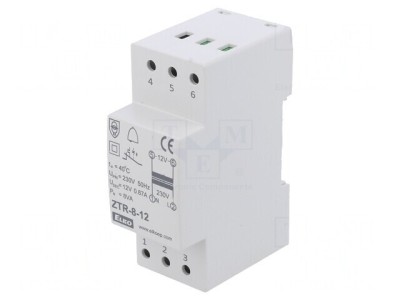 Transformator 8VA 230VAC 12V cu cleme șurub foto