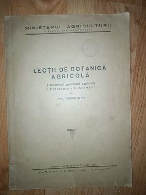 Lecti de botanica agricola - Todor Ioan foto