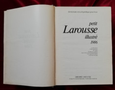 Petit Larousse illustre 1986 dic?ionar ilustrat limba franceza foto