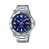 Casio MTP-VD01D-2E Ceas Bărbați 45mm Quartz cu Brățară Metalică Argintie