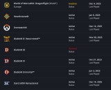 Cont Blizzard Battle net World of Warcraft Hearthstone Starcraft Diablo Warcraft Rumble