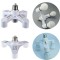 Adaptor dulie E27 cu 3 capete &ndash; Alb