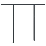 Cumpara ieftin Set stalp pentru copertina, antracit, 300x245 cm, fier