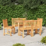 Cumpara ieftin Set mobilier de grădină, 7 piese, lemn masiv de tec