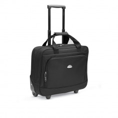 Geanta troler pentru Laptop 15 inch din poliester 600D, Everestus, GL30, negru, saculet de calatorie si eticheta bagaj incluse foto